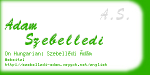 adam szebelledi business card